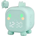 Miniatyrbild 1 av 5: (grön) Väckarklocka Barn Flickor Pojkar Led Digital Väckarklocka, Dinosaurie Digital Väckarklocka, Justerbar Volym Timer, Snooze Nattljus Usb Laddningsbar