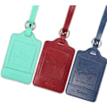 Miniatyrbillede 7 af 8: Pakke med 3 bagagemærker, PU-læder bagagemærker til kufferter, bagagemærker med navneskilt, synlige, holdbare, rejsetilbehør, cyan Green+Blue+Wine Red 2.7 x 4.2 inch/6.8 x 10.7 cm