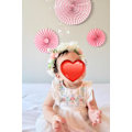 Miniatyrbilde 5 av 6: Blomsterkrans Blomsterkrone Blomsterkrans Hovedbånd Hårkrans Blomster Hovedplagg Boho med Sløyfe Bryllupsfest Rosa A 1 count (Pack of 1)