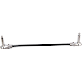 Miniatyrbilde 4 av 6: 1/4 tommers gitarpatch-hjelpekabel, rett vinkel, 6 tommers lengde (0,15 m), 6-pakning, svart