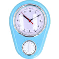 Miniatyrbillede 1 af 8: Væg ur køkken timer, 60 minutters visuel nedtællingstimer, lydløs drift, nem at læse, retro køkken vægur, visuel timer, hjemmekøkken T Blue