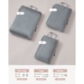 Miniatyrbilde 2 av 8: Kompresjonspakkekuber for kofferter, 3 stk utvidbar koffertarrangør, lett reisebagasjeorganisator pakkeposer oppbevaringsposer Trave Gray XL, L