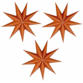 Pikkukuva 1 / 6: 12 tuuman 19D 9-sakarainen paperilyhty seinäkoristeeksi häihin, syntymäpäiville, vauvanhuoneeseen ja juhliin orange color