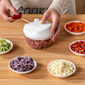 Miniatyrbillede 2 af 3: Håndtræk Pro Løghakker, Håndholdt Snor Madprocessor/mixer/blender Til Grøntsager, Hvidløg, Kød