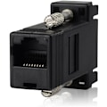 Miniatyrbilde 4 av 8: CY VGA RGB 15pin hannforlenger til Lan Cat5 Cat5e RJ45 Ethernet hunnadapter svart RJ45 to VGA RJ45 to VGA