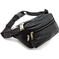 Pikkukuva 1 / 7: ODS:UK® Aito nahkainen vyölaukku Matkustaminen Loma Lompakko Vyölaukku Musta Vaihda BUMBAG Black
