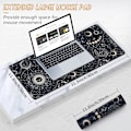 Miniatyrbilde 3 av 7: Musematte Gaming Stor Skrivebordsmatte (31,5 x 11,8 x 0,12 tommer) Vaskbar Musematte Bærbar PC-Skrivebordsmatte, Japansk Musematte med Sklisikker Gummibase, Utvid mouse pad Y17 XL