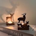 Miniatyrbilde 5 av 7: Lysestake, adventskrans, svart for 4 cm, telys, lysinnsats, bordlys, lysestake, metall, moderne, lysestake, blokklys, for 4 pieces