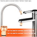 Pikkukuva 3 / 6: Universaali keittiöhanan liitin Keittiön sekoitinletkun liitin, hanan puutarhaletkuliitäntäliitin, keittiön puutarhan kasteluhanaliitin Brass Kitchen Sink Connector