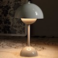 Miniatyrbillede 1 af 6: Moderne Blomsterpot Ledningsfri Bordlampe, Ledningsfri Mid Century Lampe, Sød Batteri Svampe Bordlampe, Lille Lampe til Natbord, Dæmpbar Touch Soveværelse La Gray
