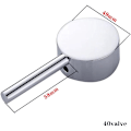 Miniatyrbillede 2 af 7: Zink Legering Ventilgreb Udskiftningshoved - Håndtag til Vandhane - Vandhanegreb til Badeværelse, Køkken, Håndvask (40mm, Tyndt Håndtag) Thin Handle 40mm