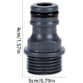 Pikkukuva 2 / 6: 1/2\" Urosliitin, 2 kpl Puutarhaletkun Hana Liitin, ABS 1/2\" BSP Letkuliitin, Kierteitetty Hana-Adapteri Pikaliitin Puutarhaletkulle ja Ga Abs 1/2 Inch Male Thread
