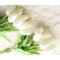 Miniatyrbilde 4 av 5: 30 stk Real-touch Kunstige Tulipan Blomster Hjem Bryllupsfest Dekor