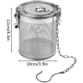 Miniatyrbillede 3 af 5: Teinfuser i rustfrit stål, te-filter til krydderier