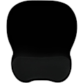 Miniatyrbillede 1 af 8: Musemåtte med memory foam håndledsstøtte, 4mm musemåtte med skridsikker gummibase, sort Black Memory Foam Wrist Rest