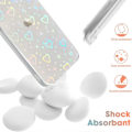 Miniatyrbilde 5 av 6: for iPhone 11 Etuier Krystallklar Søt Holografisk Hjertemønster for Kvinner Jenter Transparent Mote Glitter Silikon Bumper Støtsikker Beskyttelse
