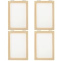 Miniatyrbillede 2 af 3: 4 stk. Papirfremstillingsramme DIY Papirfremstillingsramme Papirfremstillingsramme i træ Træpapirramme