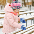 Miniatyrbilde 4 av 5: Barnehansker, Strikkhansker til Vinter, Elastiske Barnevotter, Fullfingerhansker for Barn, Myke Varme Barnestrikkhansker for Gutter og Jenter Blue
