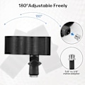Miniatyrbillede 4 af 7: 1 stk. Opgraderet mikrofonklemmeholder, justerbar mikrofonholder til mikrofoner med en ydre diameter mellem 32 mm og 60 mm, med 5/8\" til 3/8\" skrue Ada 1 PCS