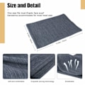 Miniatyrbilde 4 av 7: Vinterhalsvarmer Fleece Vindtett Halskrage Snood for Menn Kvinner Kaldt Vær Ansiktshalsduk Hodeplagg for Ski Løping Sykling Grey+grey