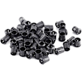 Miniatyrbillede 5 af 5: Led lysholder i plast, sort lysholder, diodeholder, klipsramme, montering af led-holderpanel, display (5mm), pakke med 100