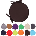 Miniatyrbild 1 av 8: Färgglada inomhus/utomhus stolsdynor runda sittdynor trädgård uteplats hemkuddar - diameter 30cm/38cm, uteplatsmöbler kuddfodral, runda sittdynor Dark Coffee 30cm