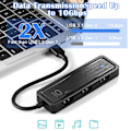 Pikkukuva 3 / 5: Usb-keskitin / Type-c-keskitin tukee Usb 3.1 Gen2 -tiedonsiirtonopeuksia jopa 10 Gbps (HY)