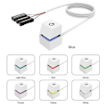 Miniatyrbilde 2 av 3: 2m bærbar LED-lys datamaskin skrivebord bryter PC ekstern start på/av-knapp forlengelseskabel, Rgb