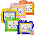Miniatyrbilde 1 av 5: 5 stk Mini Magnetiske Tegnebrett for Barn, Fargerike Doodle Tegnebrett for Småbarn 1-3, Slettbare Doodle Brett Tablett Skriveblokk for Gutter Jenter 5 Pcs Yellow/Pink/Blue/Green/Orange