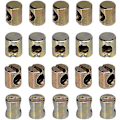 Miniatyrbillede 2 af 5: Farvegalvaniseret to-i-én møbelforbindelse vandret hulmøtrik et-ords rillehammer moder cylindrisk hammer moder positiv hulmøtrik 40 stk