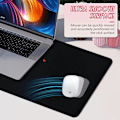 Miniatyrbilde 4 av 7: Musematte Gaming Stor Skrivebordsmatte (31,5 x 11,8 x 0,12 tommer) Vaskbar Stor Musematte, Japansk Musematte med Antiskli Gummibase, Utvidet Mo MousPad Y6 XL