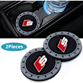 Miniatyrbild 6 av 7: Audi S-Line Bilkoppshållare, Dryckeshållare för Audi S-Line S1 S4 S3 S4 S5 S6 S7 S8 SQ4 SQ5 SQ7 SQ8, halkfria bilkoppshållarinsatser #NAME?