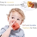 Miniatyrbillede 2 af 8: 12 stk. Baby Blokke Bløde Byggeklodser Baby Legetøj Bideringe Legetøj Pædagogisk Klemmespil med Tal Dyr Former Teksturer 6 Måneder og Op [Multi]