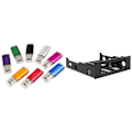 Miniatyrbillede 1 af 5: 64 MB USB 2.0 Flash-hukommelsespind Tommelfingerdrev Pc Med 3,5 Til 5,25 Drev Drev Bay Bay Brac