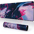 Miniatyrbilde 1 av 7: Musematte Gaming Stor Skrivebordsmatte (31,5 x 11,8 x 0,12 tommer) Vaskbar Musematte Bærbar PC-Skrivebordsmatte, Japansk Musematte med Sklisikker Gummibase, Utvid mouse pad Y18 XL