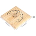 Miniatyrbild 2 av 5: 0~140 Trätermometer Temperaturdisplay För Basturum Väggmonterad