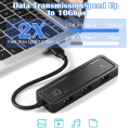 Pikkukuva 3 / 5: Usb-keskitin / Type-c-keskitin tukee Usb 3.1 Gen2 -tiedonsiirtonopeuksia jopa 10 Gbps