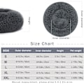 Miniatyrbillede 5 af 6: Rolig hundekat donut seng - 19,7 tommer fluffy plysj valp kattunge koselig rund seng, varm og myk kjæledyr koselig anti-angst senger med sklisikker bunn og Dark Grey 50.00 x 50.00 x 20.00 cm (L x W x H)