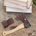 Miniatyrbild 2 av 5: Yxskyddande hölster - Yxholster i läder | Yxskydd med midjehäng | Hållbart yxskydd