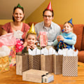 Miniatyrbillede 5 af 8: 24 stk. gaveæsker med 24 servietter, gaveposer med håndtag, brune gaveposer i kraftpapir til fødselsdag, bryllup, babyshower, fest Brown 24 Pack with Tissues 1 count (Pack of 24)