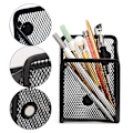 Miniatyrbillede 4 af 5: Magnetisk skrivebordsopbevaringsboks Metalnet Opbevaringsboks Kontorartikler Net Penholder Sukkerstativ Whiteboard Køleskabsmagnet 2 pak