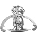 Miniatyrbillede 1 af 5: Madsikker 8/20 rustfrit stål løs te-infuser. Sød dyreformet infuser. Urte