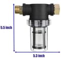 Miniatyrbild 2 av 5: Pumpfilter – 40- och 100-mesh silar – Kompatibelt med högtryckstvättar och trädgårdsslangar