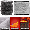 Miniatyrbild 3 av 6: Fleece Halsvärmare Termisk Snood Unisex Tjock Vinter Kallt Väder Stickad Cirkelhalsduk för Cykling Motorcykel Sport Red