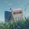 Miniatyrbild 2 av 8: Radio, Billig radio, Td V26, Liten bärbar radio med elnät och batteri, minihögtalare, musikspelare, bärbar FM-radio, PC-mode, stöd för TF-kort och U-skiva Blue