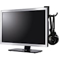 Pikkukuva 3 / 5: Kuulokemikrofoniteline Monitori Nd -teline Kuulokemikrofoniteline Liimakoukku (4 kpl, musta)
