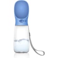 Miniatyrbilde 1 av 5: Hundevandflaske, bærbar hundedrikkfontene for utendørsreiser, hundedrikkeflaske, lekkasjesikker for kjæledyr utendørs turer og fotturer (blå-550 ml)