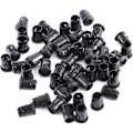 Miniatyrbillede 1 af 5: Led lysholder i plast, sort lysholder, diodeholder, klipsramme, montering af led-holderpanel, display (5mm), pakke med 100