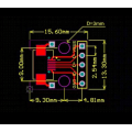 Pikkukuva 5 / 5: Haljia Micro Usb - Dip-sovitin 5-nastainen naarasliitin tyyppi B Pcb-muunninmoduulilevy (4 kpl)
