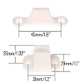 Miniatyrbillede 4 af 4: 2 par dørstopper i nylon, hvid, dørholder til campingvogn, autocamper, campingvogn, båd
